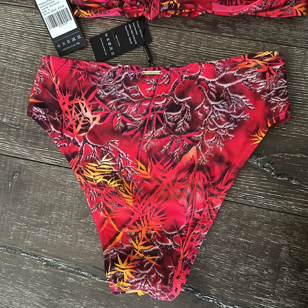 Red Floral Camo Bikini - Picture 5 of 6